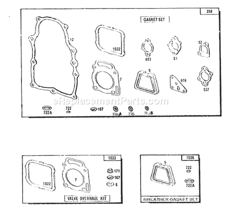Page F Diagram and Parts List for 9404-2  Briggs and Stratton Generator